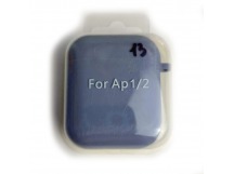 Чехол для наушников AirPods 1/2 Protection Case с карабином (13) серый