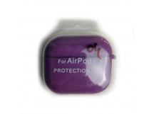 Чехол для наушников AirPods 3 Protection Case с карабином (04) светло-фиолетовый