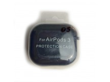 Чехол для наушников AirPods 3 Protection Case с карабином (05) темно-синий