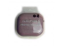 Чехол для наушников AirPods 3 Protection Case с карабином (07) лиловый