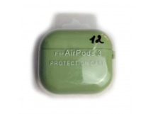Чехол для наушников AirPods 3 Protection Case с карабином (12) фисташковый