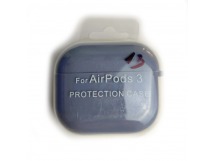 Чехол для наушников AirPods 3 Protection Case с карабином (13) серый