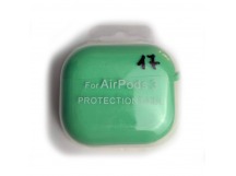 Чехол для наушников AirPods 3 Protection Case с карабином (17) мятный