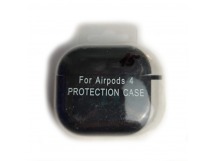 Чехол для наушников AirPods 4 Protection Case с карабином черный (15)