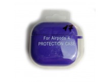 Чехол для наушников AirPods 4 Protection Case с карабином сиреневый (17)
