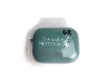 Чехол для наушников AirPods Pro/Pro2 Protection Case с карабином (09) темно-зеленый