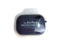 Чехол для наушников AirPods Pro Protection Case с карабином темно-синий (16)