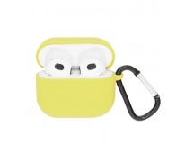Чехол для наушников AirPods Pro/Pro2 Protection Case с карабином (20) желтый
