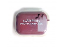 Чехол для наушников AirPods Pro/Pro2 Protection Case с карабином (21) бордовый