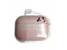 Чехол для наушников AirPods Pro/Pro2 Protection Case с карабином (23) пудра