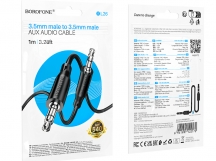 Кабель AUX BOROFONE BL26 черный 1м
