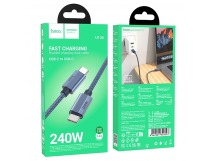 Кабель USB-C Hoco U134 240W Type-C/Type-C, синий 1.8м