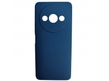 Чехол силиконовый Xiaomi Redmi А3/A3X/POCO C61 Silicone Case без лого темно-синий