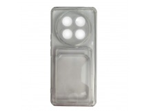 Чехол силиконовый Honor X9C с визитницей прозрачный