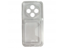 Чехол силиконовый Tecno Spark 30С с визитницей прозрачный