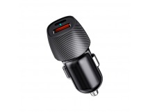Автомобильный адаптер 2гн. (1гн.USB-A QC3.0 18W +1гн.Type-C PD 20W) 38W, чёрный "Rexant"
