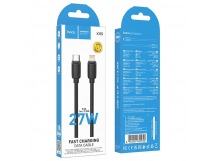 Кабель Type-C - Apple Lighting Hoco X115 27W PD черный 1м