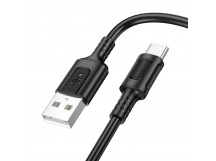 Кабель USB - Type-C Borofone BX111 Feliz (повр. уп.) 100см 3A  (black) (240475)