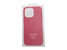 Чехол iPhone 15 Pro Silicone Case MagSafe OR с Анимацией Pink
