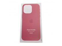 Чехол iPhone 15 Pro Max Silicone Case MagSafe OR с Анимацией Pink