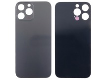 Задняя крышка для iPhone 13 Pro Max (A2645) Серый (стекло, узкий вырез под камеру, логотип) - Премиум