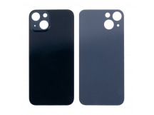 Задняя крышка для iPhone 13 (A2635) Черный (стекло, узкий вырез под камеру, логотип) - Премиум