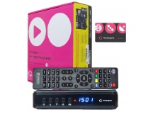 Комплект спутникового телевидения Телекарта  HD EVO 09 (R5) (Conax/Irdeto/Cti), с картой