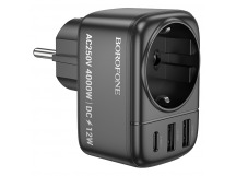 Сетевое зарядное устройсво Borofone BAC14 (1C2A 1 розетка (медь) - 4000W) черный