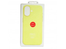 Чехол для iPhone 16 Silicone Case, Magsafe, желтый