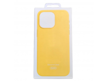 Чехол для iPhone 16 Pro Silicone Case, Magsafe, желтый
