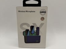 Микрофон потоковый беспроводной SX6 (2 микрофона+ресивер iphone) черный