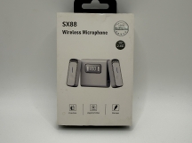 Микрофон потоковый беспроводной SX88 (2 микрофона+ресивер iphone) черный