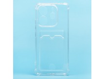 Чехол-накладка - SC276 с картхолдером для "Xiaomi Redmi Note 14 4G" (transparent) (239944)