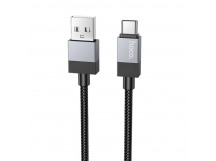 Кабель USB - Type-C HOCO X110 (3A/1m/текстиль) черный