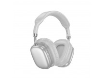 Накладные Bluetooth-наушники HOCO W52 (46 ч/400 mAh/Bluetooth/AUX/TF) серебро