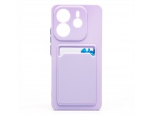 Чехол-накладка - SC337 с картхолдером для "Xiaomi Redmi Note 14 4G" (light violet) (239943)