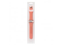 Силиконовый ремешокдля часов Apple Watch 38/40/41мм силикон на кнопке (L) папайя