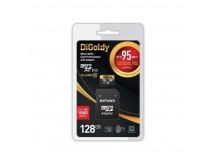 Карта памяти MicroSD 128GB Digoldy Class 10 Extreme Pro UHS-I U3 (95 Mb/s) + SD адаптер