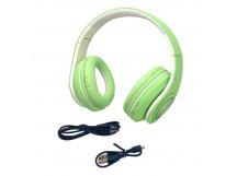 Наушники полноразмерные inPods Boom MACARONE Soft Touch (работают от кабеля) (Зеленые)