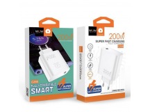 Сетевое зарядное устройство Type-C WUW C235 (1Type-C PD 200W для Xiaomi Samsung Huawei и др.) Белый