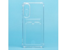 Чехол-накладка - SC276 с картхолдером для "Samsung Galaxy S25 Edge" (transparent) (240413)