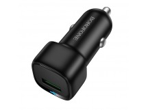Адаптер автомобильный BOROFONE BZ34, 18W QC3.0 (черный)