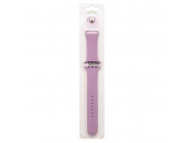 Ремешок - ApW Sport Band Apple Watch 42/44/45/49 mm силикон на кнопке (L) (light violet) (240589)