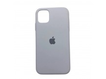 Чехол iPhone 11 Silicone Case (c Лого) №09 Белый