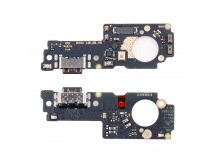 Шлейф для Xiaomi Poco M4 5G (MZB0BF9RU/22041219PG) плата системный разъем/микрофон - Премиум