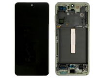 Дисплей для Samsung Galaxy S21 FE (G990B) модуль с рамкой Зеленый - OR (SP)