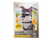 Конструктор - "Dog series" собака (1) (gray/white) (240214)