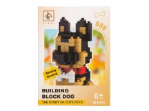 Конструктор - "Dog series" собака (5) (beige/black) (240218)