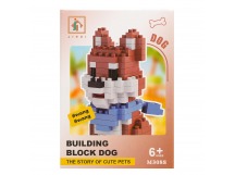 Конструктор - "Dog series" собака (7) (brown/white) (240220)