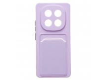 Чехол-накладка - SC337 с картхолдером для "Xiaomi Redmi Note 14 Pro 4G" (light violet) (240449)